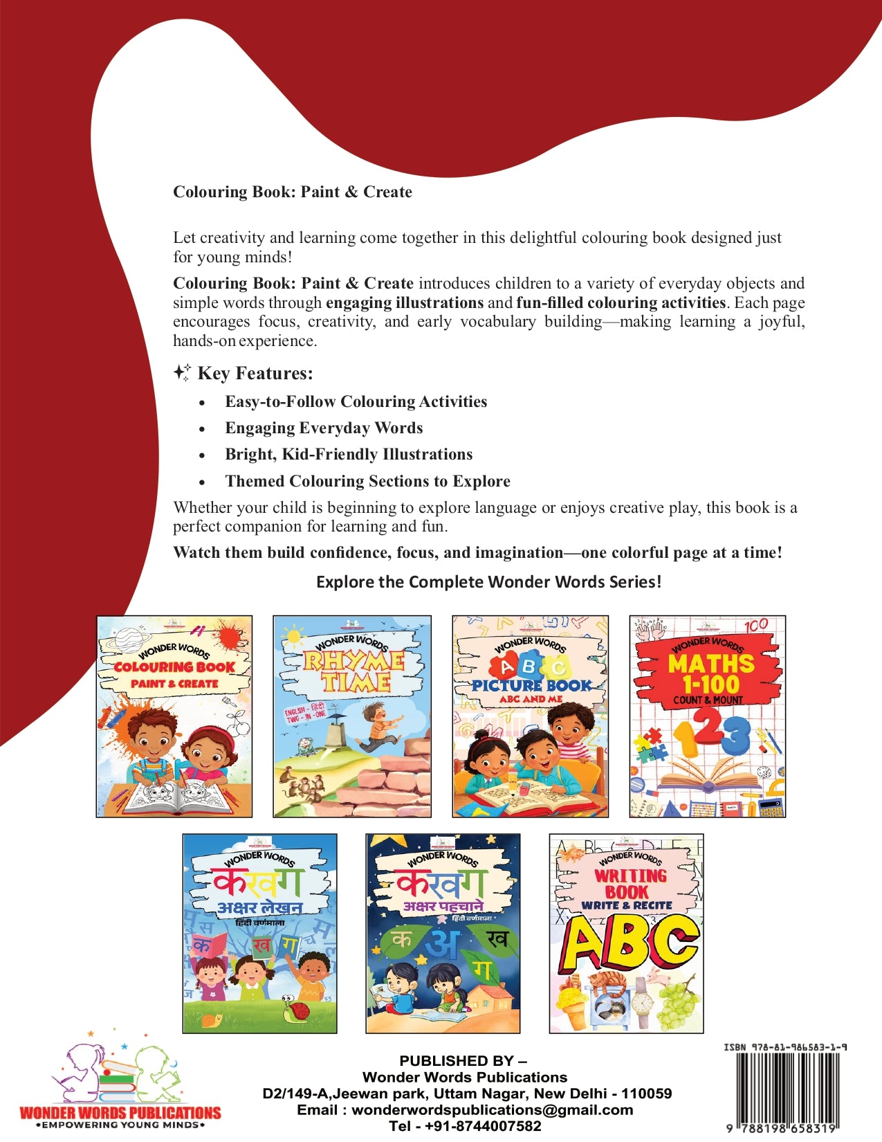 Colouring Book Paint and Create